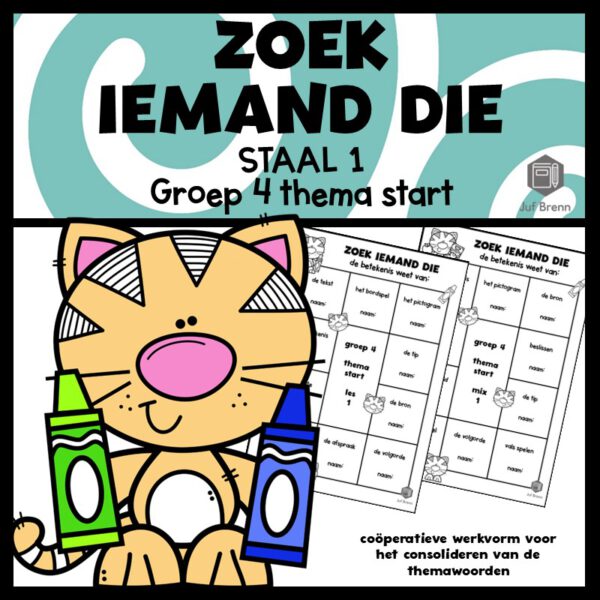 STAAL 1 WOORDENSCHAT ZOEK IEMAND DIE GROEP 4 THEMA START