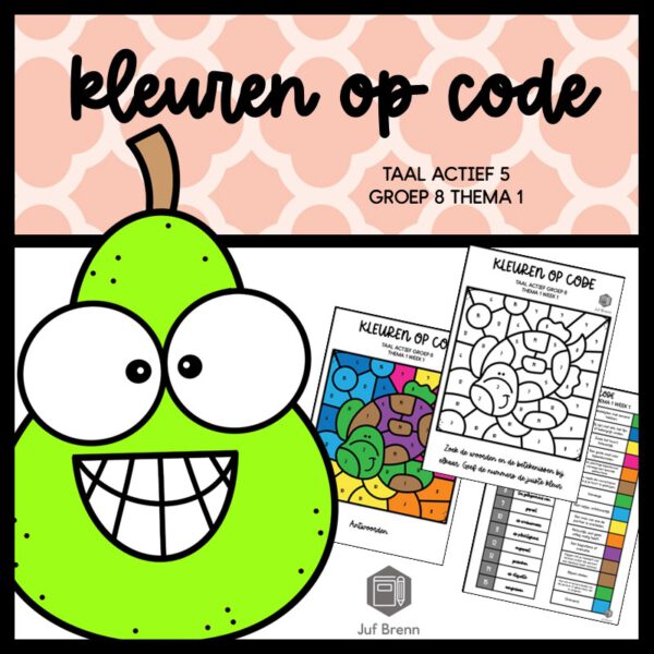 TAAL ACTIEF 5 WOORDENSCHAT KLEUREN OP CODE GROEP 8 THEMA 1