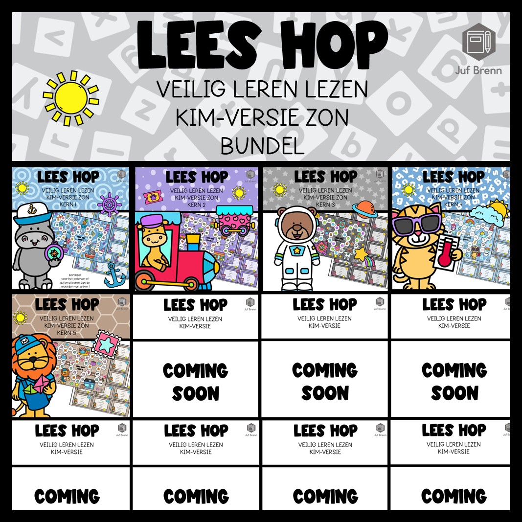 LEES HOP VEILIG LEREN LEZEN KIM (GROEI)BUNDEL ZON