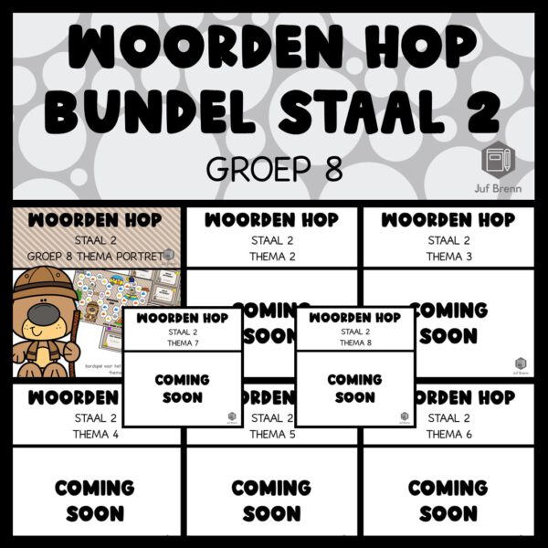 STAAL 2 WOORDEN HOP (GROEI)BUNDEL GROEP 8
