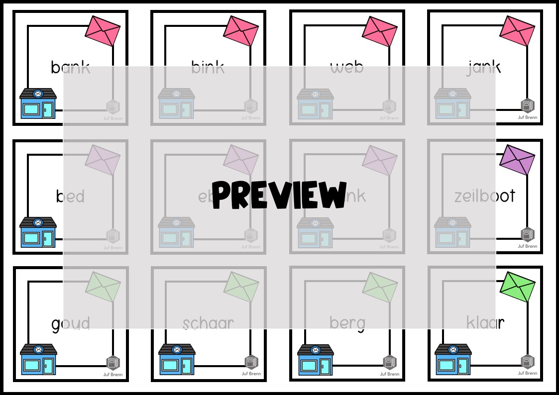 LEESBINGO VEILIG LEREN LEZEN ZOEM ANKER 5 - Afbeelding 3
