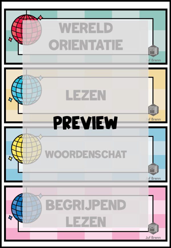 DAGRITMEKAARTEN THEMA DISCO - Afbeelding 3