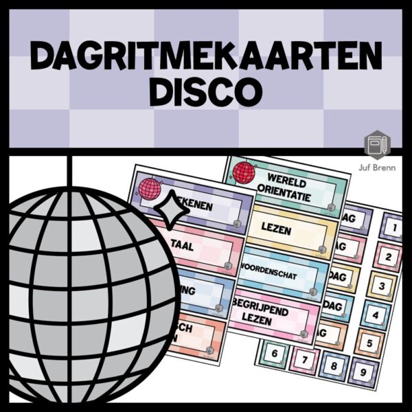 DAGRITMEKAARTEN THEMA DISCO
