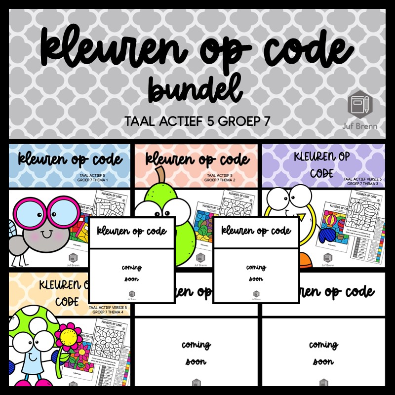 TAAL ACTIEF 5 WOORDENSCHAT KLEUREN OP CODE (GROEI)BUNDEL GROEP 7