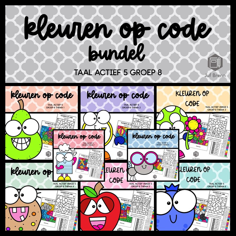 TAAL ACTIEF 5 WOORDENSCHAT KLEUREN OP CODE BUNDEL GROEP 8