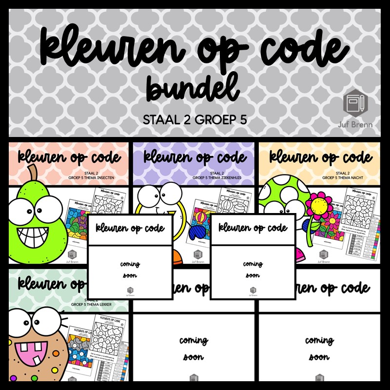 STAAL 2 WOORDENSCHAT KLEUREN OP CODE (GROEI)BUNDEL GROEP 5