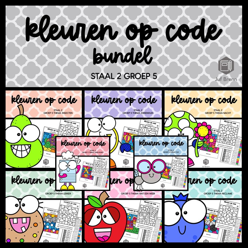 STAAL 2 WOORDENSCHAT KLEUREN OP CODE (GROEI)BUNDEL GROEP 5