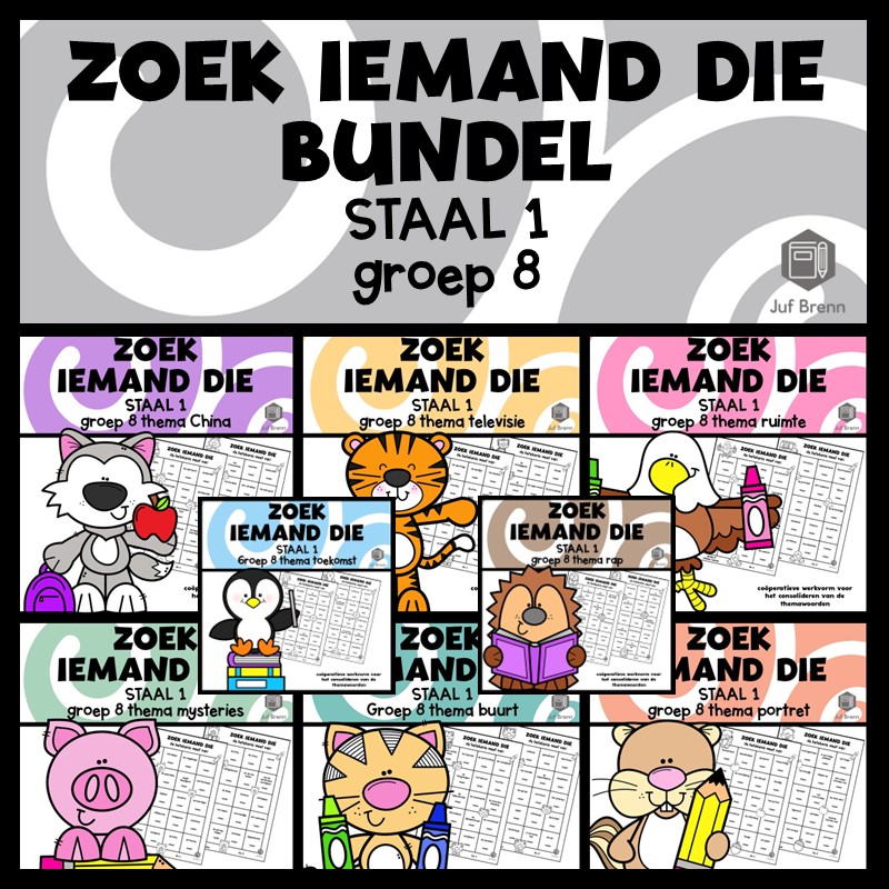 STAAL 1 WOORDENSCHAT ZOEK IEMAND DIE (GROEI)BUNDEL GROEP 8