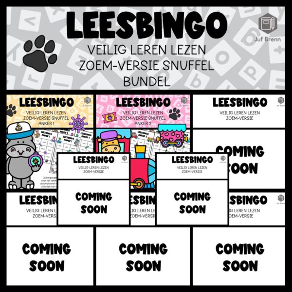 LEESBINGO VEILIG LEREN LEZEN ZOEM (GROEI)BUNDEL SNUFFEL