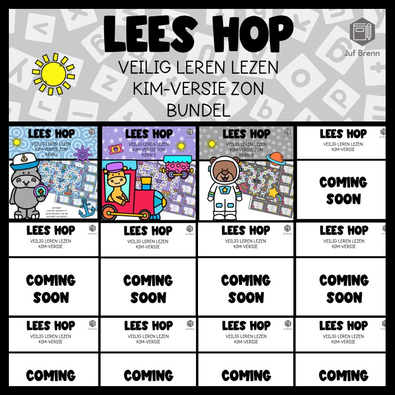 LEES HOP VEILIG LEREN LEZEN KIM (GROEI)BUNDEL ZON