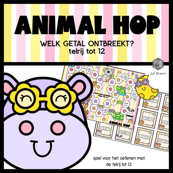 ANIMAL HOP: WELK GETAL ONTBREEKT TELRIJ TOT 12