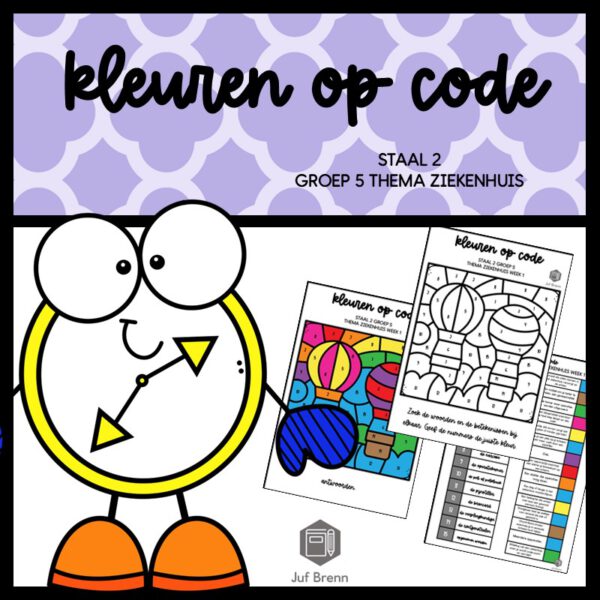 STAAL 2 WOORDENSCHAT KLEUREN OP CODE GROEP 5 THEMA ZIEKENHUIS