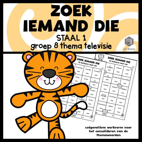 STAAL 1 WOORDENSCHAT ZOEK IEMAND DIE GROEP 8 THEMA TELEVISIE