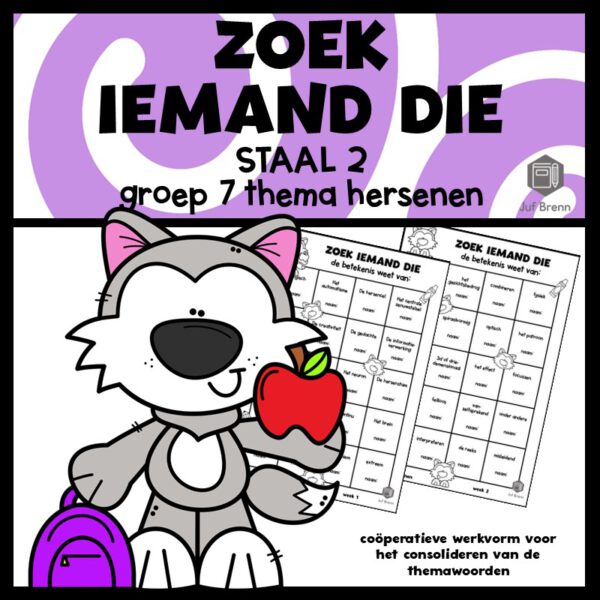 STAAL 2 WOORDENSCHAT ZOEK IEMAND DIE GROEP 7 THEMA HERSENEN