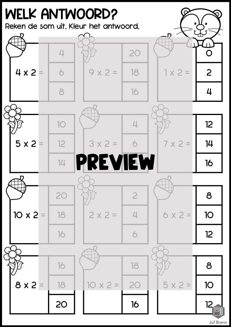 WERKBOEKJE: TAFEL VAN 2 - Afbeelding 4