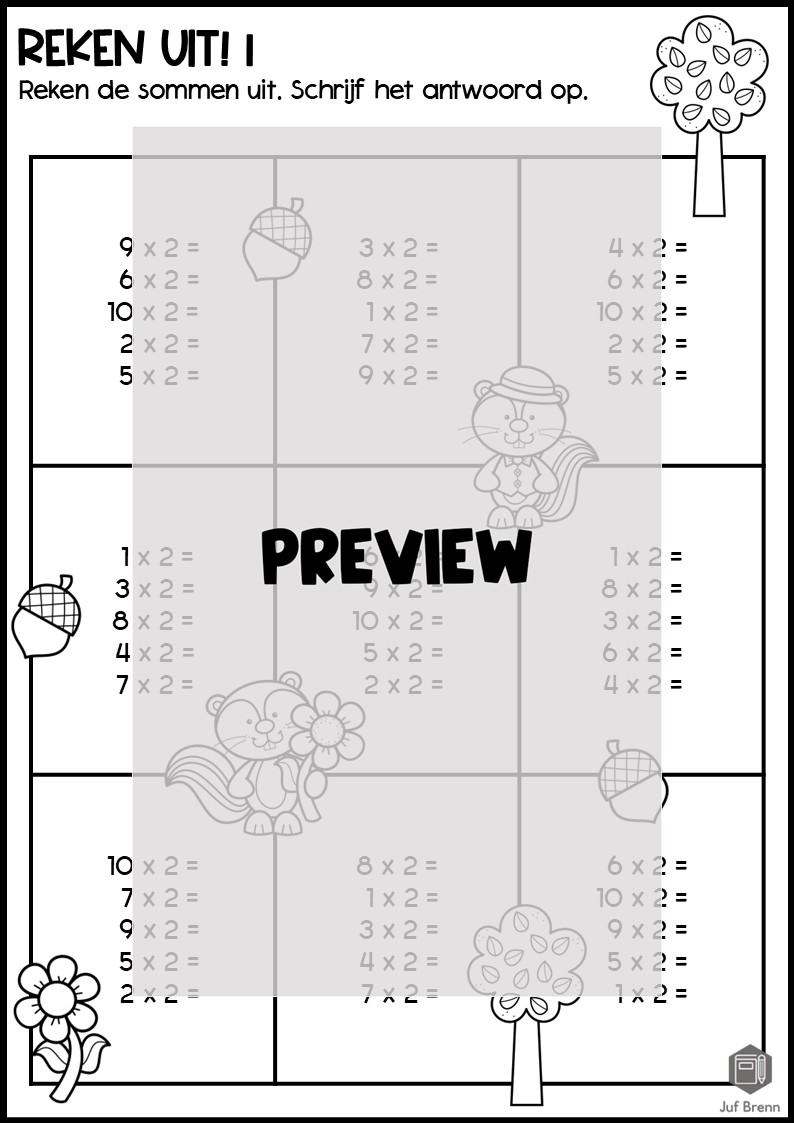 WERKBOEKJE: TAFEL VAN 2 - Afbeelding 5