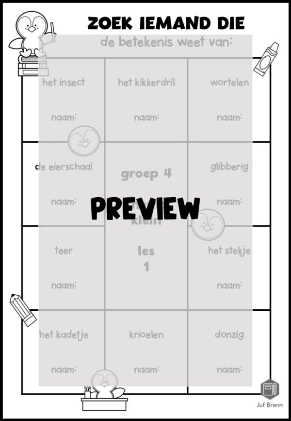 STAAL 1 WOORDENSCHAT ZOEK IEMAND DIE GROEP 4 THEMA KLEIN - Afbeelding 2