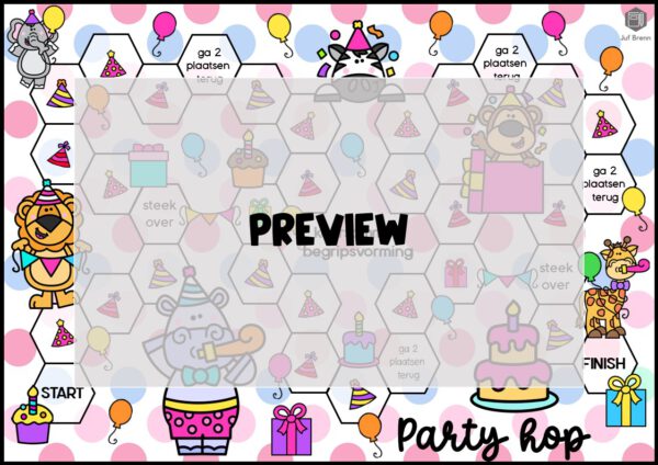 PARTY HOP: TAFELS BEGRIPSVORMING RECHTHOEKMODEL - Afbeelding 2