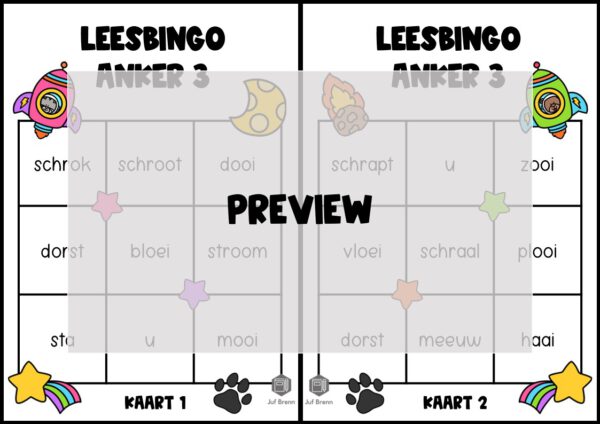 LEESBINGO VEILIG LEREN LEZEN ZOEM ANKER 3 SNUFFEL - Afbeelding 2