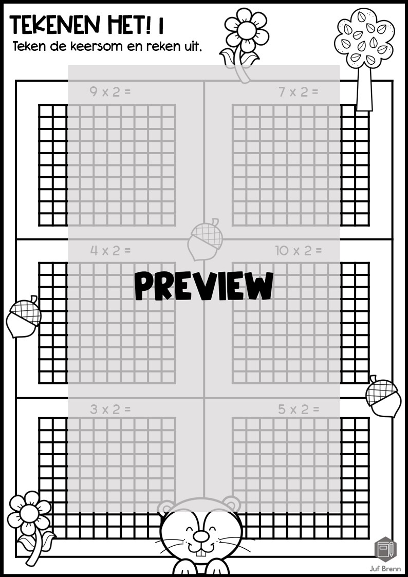 WERKBOEKJE: TAFEL VAN 2 - Afbeelding 2