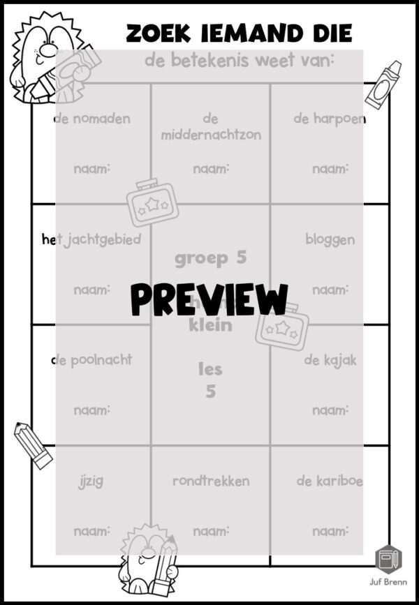 STAAL 1 WOORDENSCHAT ZOEK IEMAND DIE GROEP 5 THEMA ESKIMOS - Afbeelding 2