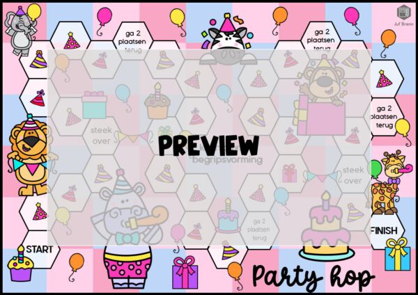 PARTY HOP: TAFELS BEGRIPSVORMING GROEPJESMODEL - Afbeelding 2