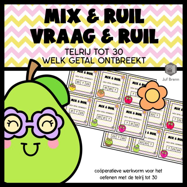 MIX VRAAG & RUIL: WELK GETAL ONTBREEKT TELRIJ TOT 30