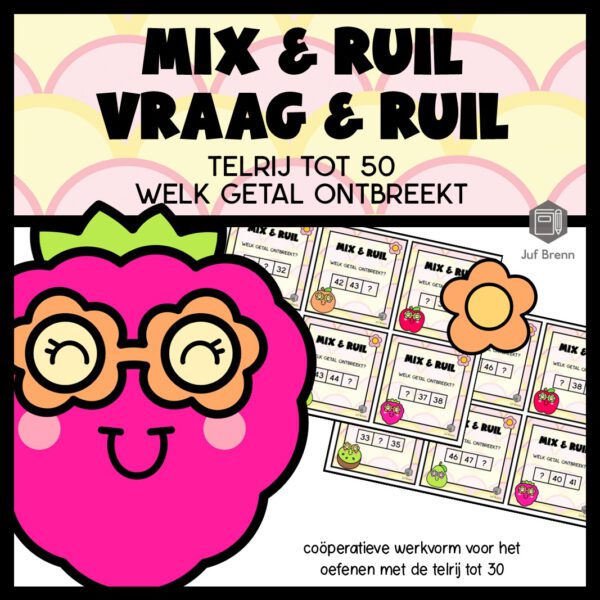 MIX VRAAG & RUIL: WELK GETAL ONTBREEKT TELRIJ TOT 50