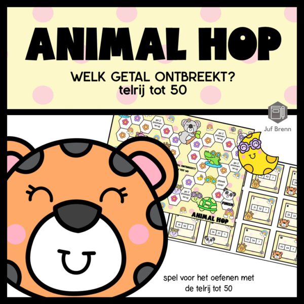 ANIMAL HOP: WELK GETAL ONTBREEKT TELRIJ TOT 50