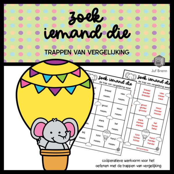 ZOEK IEMAND DIE TRAPPEN VAN VERGELIJKING