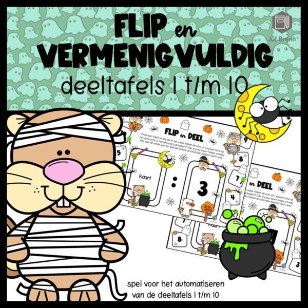 FLIP EN DEEL HALLOWEEN DEELTAFELS 1 T/M 10