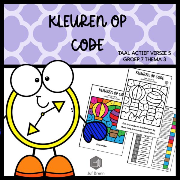 TAAL ACTIEF 5 WOORDENSCHAT KLEUREN OP CODE GROEP 7 THEMA 3