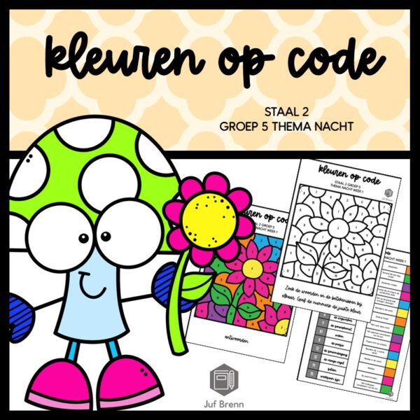 STAAL 2 WOORDENSCHAT KLEUREN OP CODE GROEP 5 THEMA NACHT