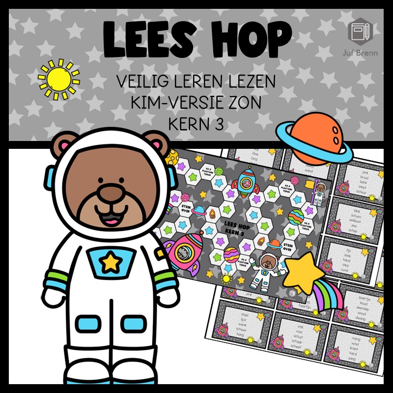 LEES HOP VEILIG LEREN LEZEN KIM KERN 3 ZON