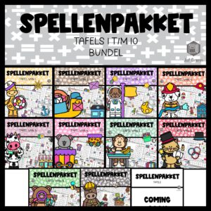 SPELLENPAKKET BUNDEL: TAFELS 1 T/M 10