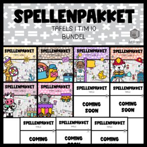 SPELLENPAKKET BUNDEL: TAFELS 1 T/M 10