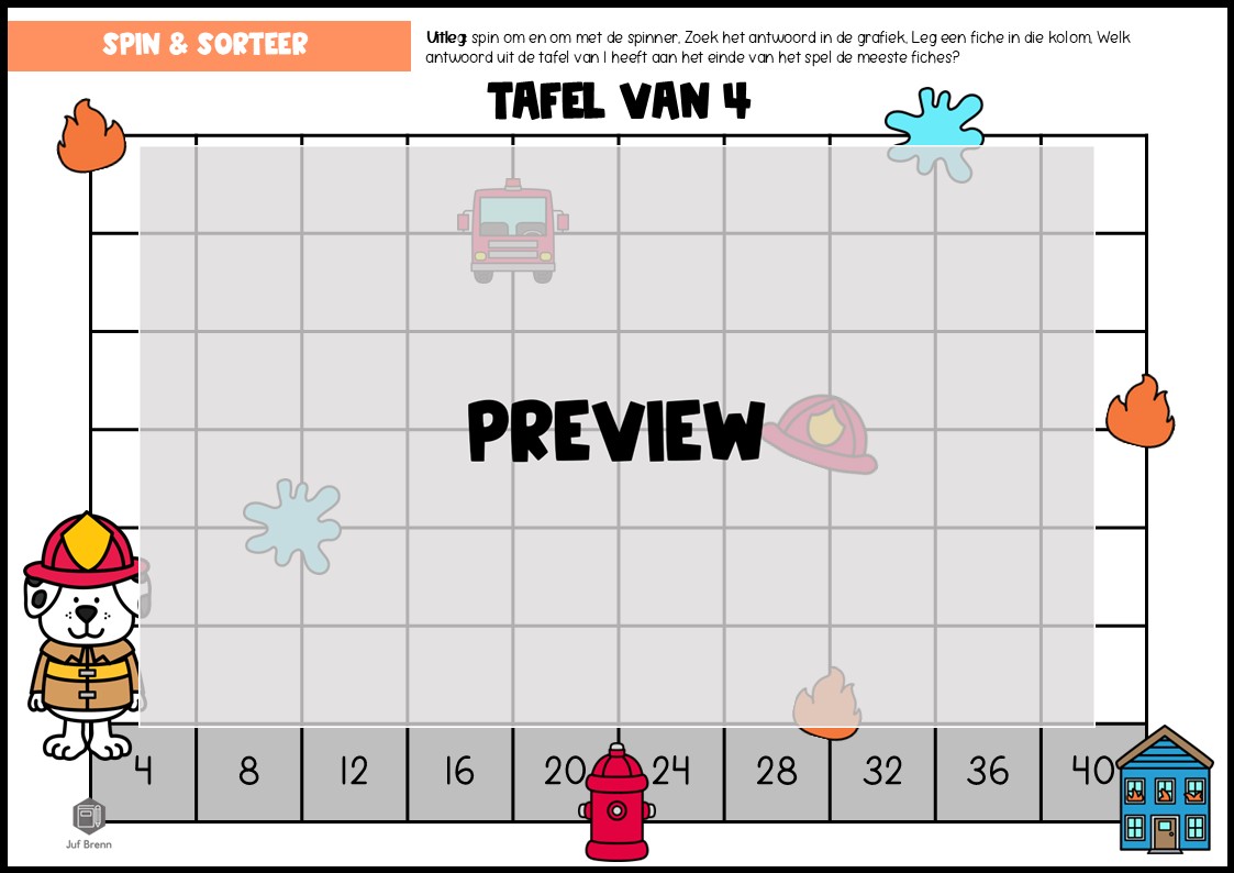 SPELLENPAKKET: TAFEL VAN 4 - Afbeelding 3