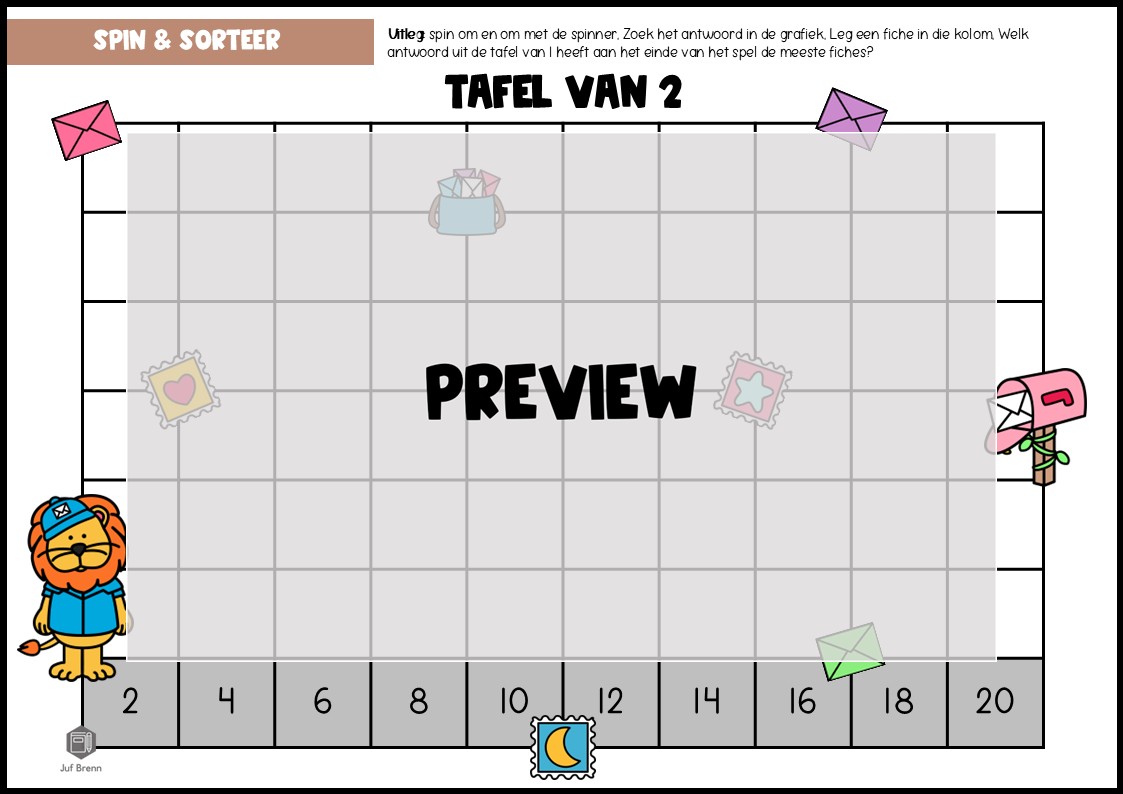 SPELLENPAKKET: TAFEL VAN 2 - Afbeelding 4