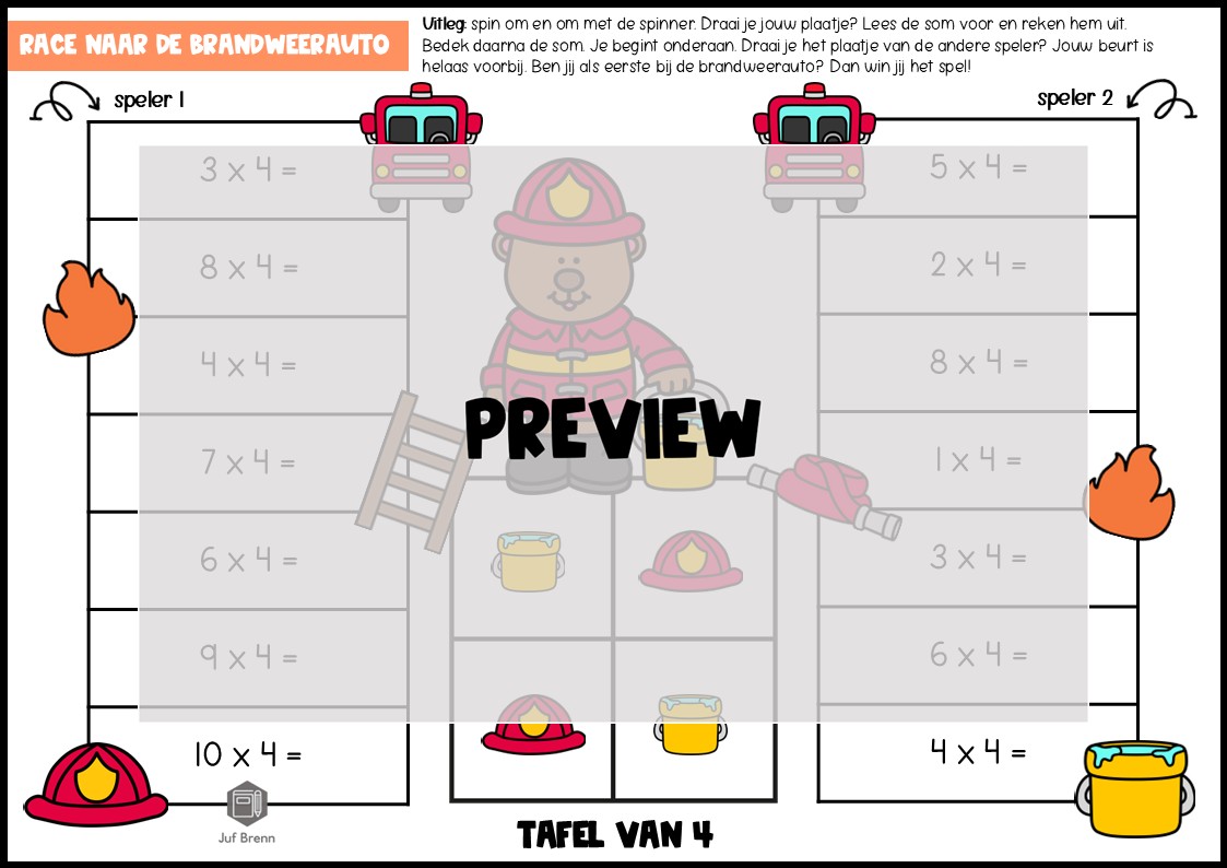 SPELLENPAKKET: TAFEL VAN 4 - Afbeelding 4