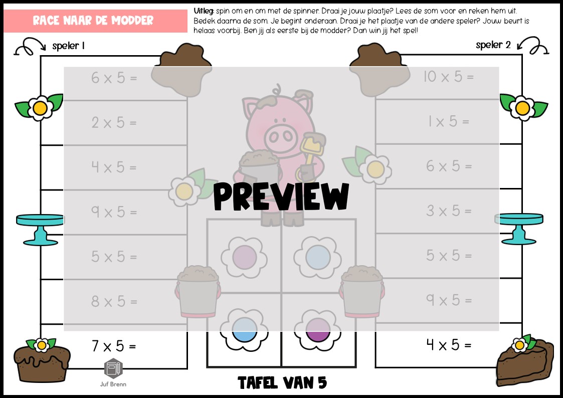 SPELLENPAKKET: TAFEL VAN 5 - Afbeelding 4