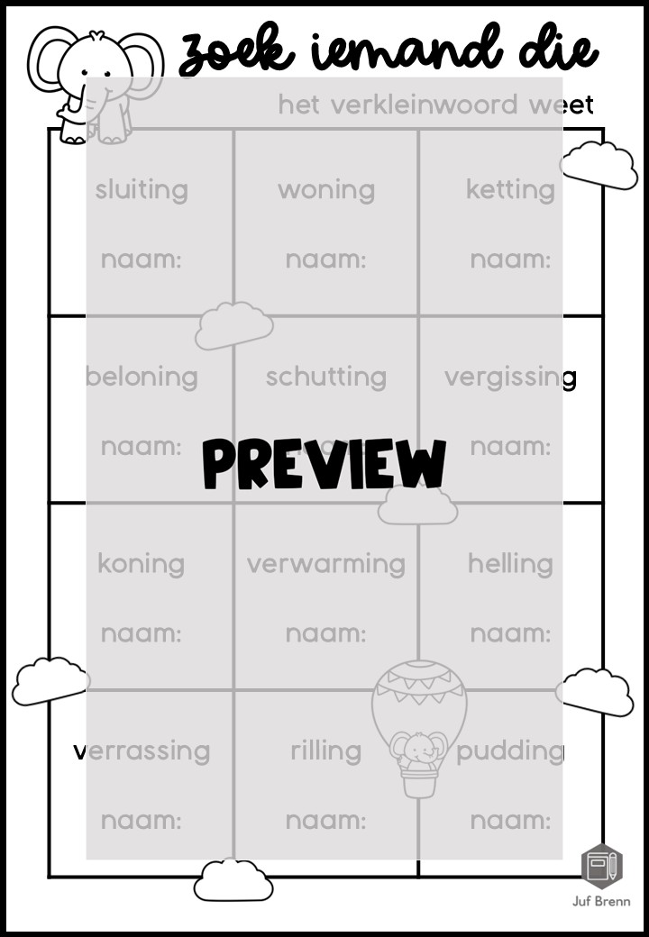 ZOEK IEMAND DIE VERKLEINWOORDEN INKJE - Afbeelding 2