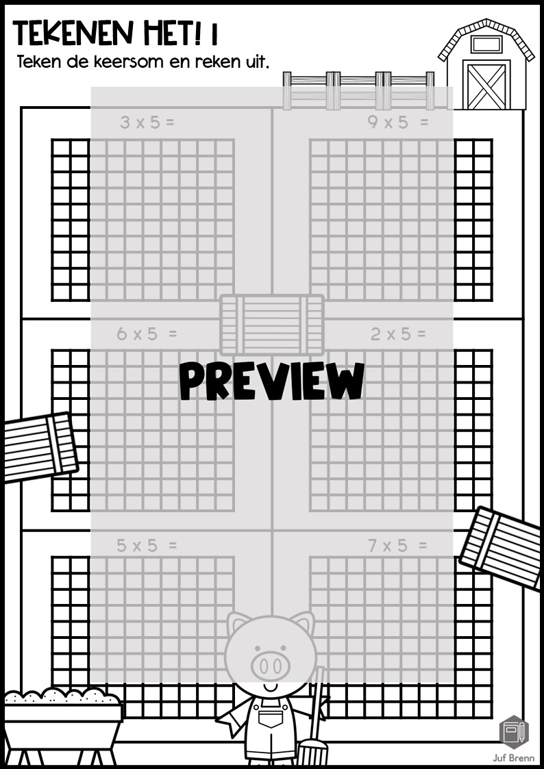 WERKBOEKJE: TAFEL VAN 5 - Afbeelding 2