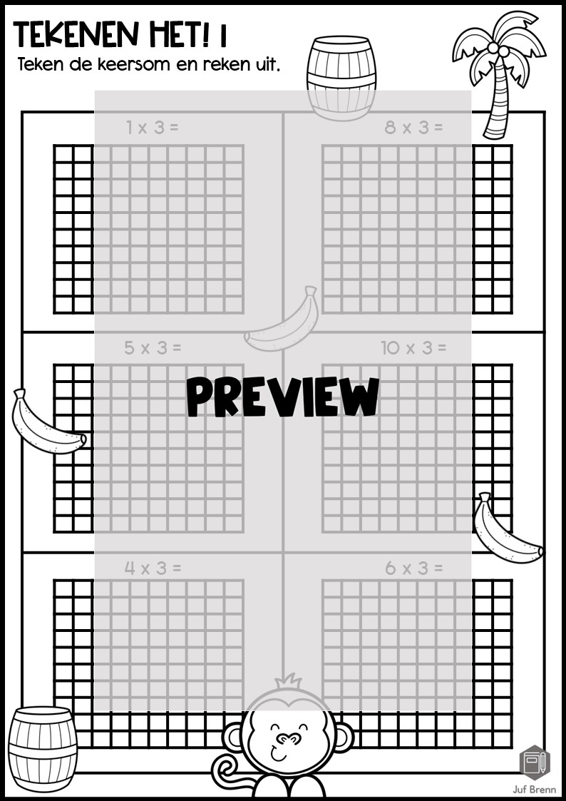 WERKBOEKJE: TAFEL VAN 3 - Afbeelding 2