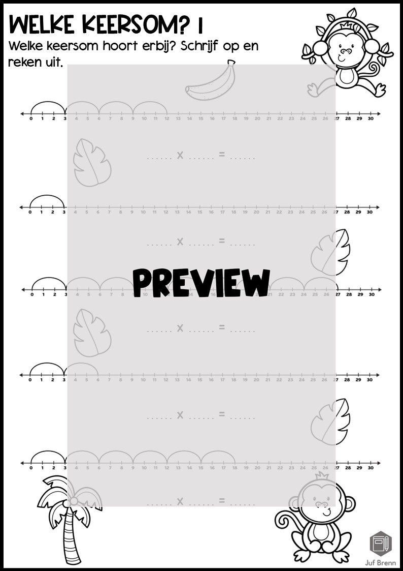 WERKBOEKJE: TAFEL VAN 3 - Afbeelding 3