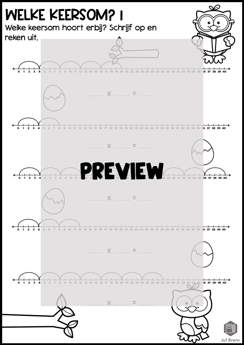 WERKBOEKJE: TAFEL VAN 4 - Afbeelding 3
