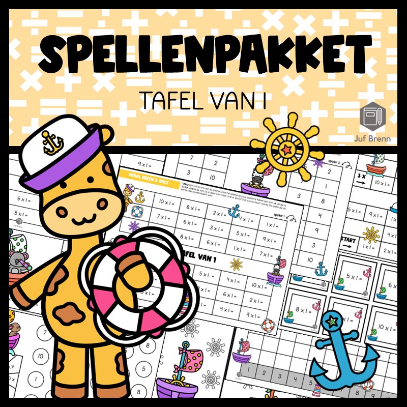 SPELLENPAKKET: TAFEL VAN 1
