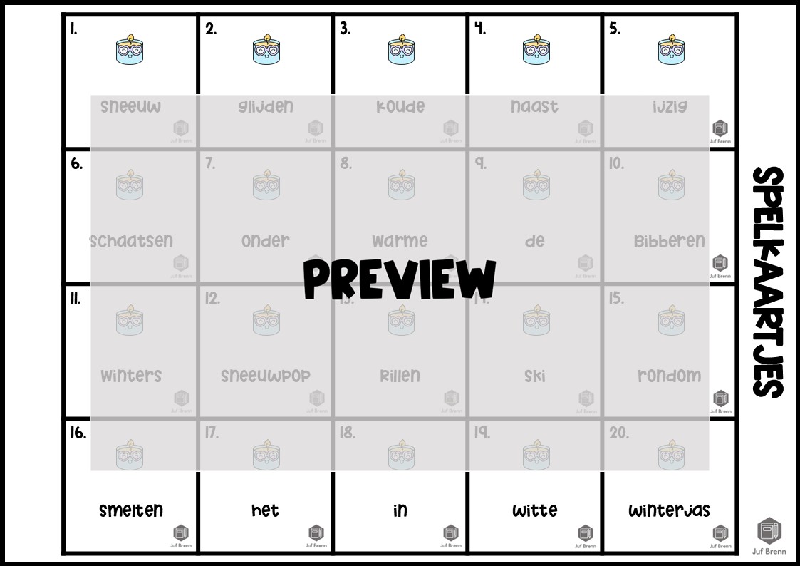 TIK TAK SNEEUW: WOORDSOORTEN - Afbeelding 4
