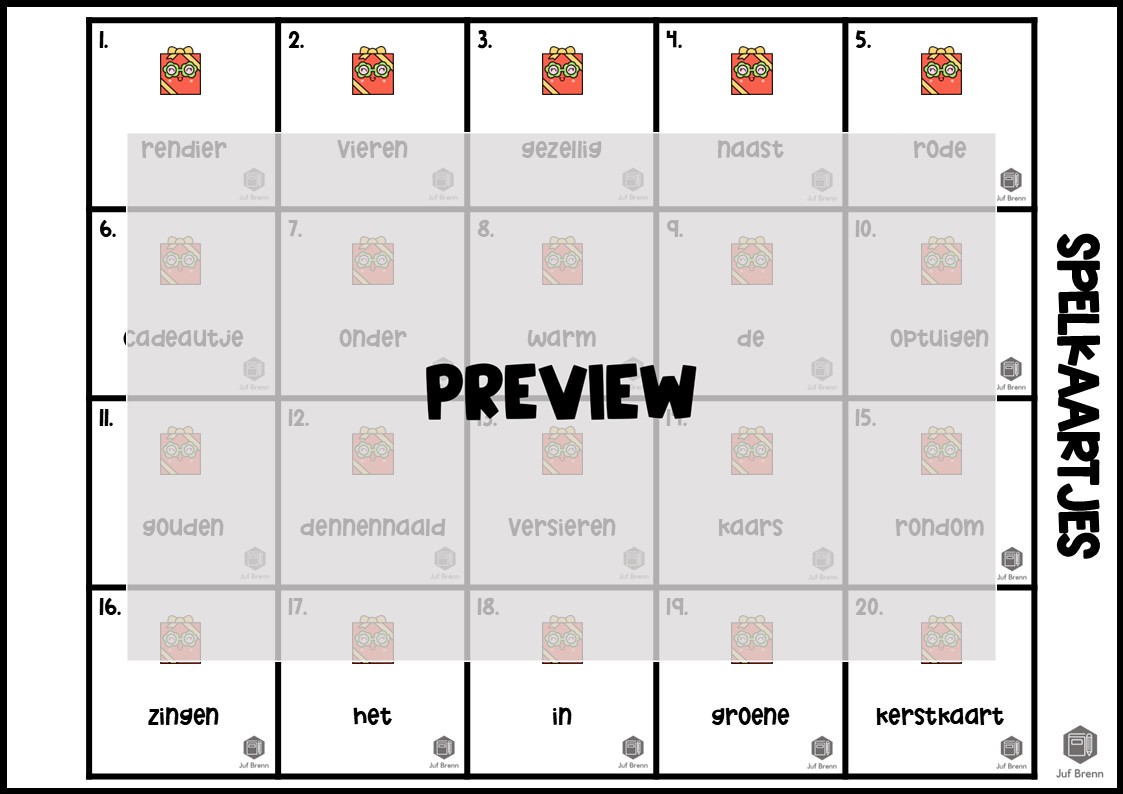 TIK TAK KERST: WOORDSOORTEN - Afbeelding 3