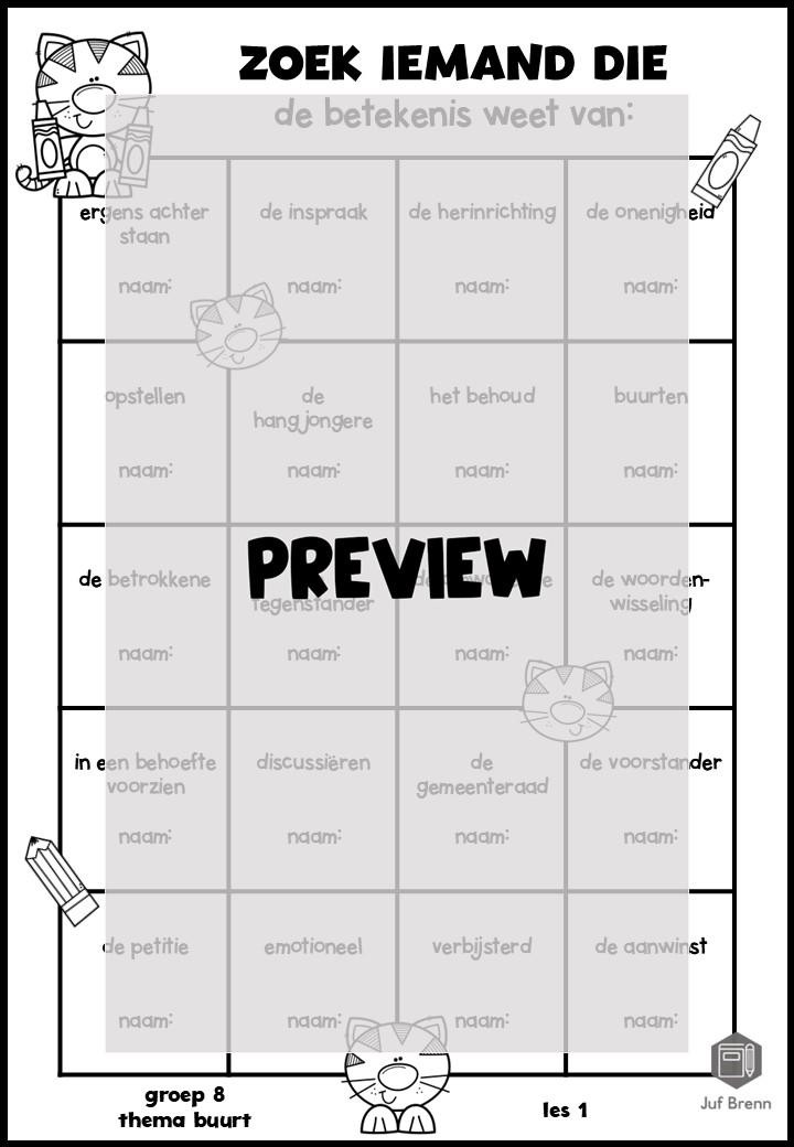 STAAL 1 WOORDENSCHAT ZOEK IEMAND DIE GROEP 8 THEMA BUURT - Afbeelding 2