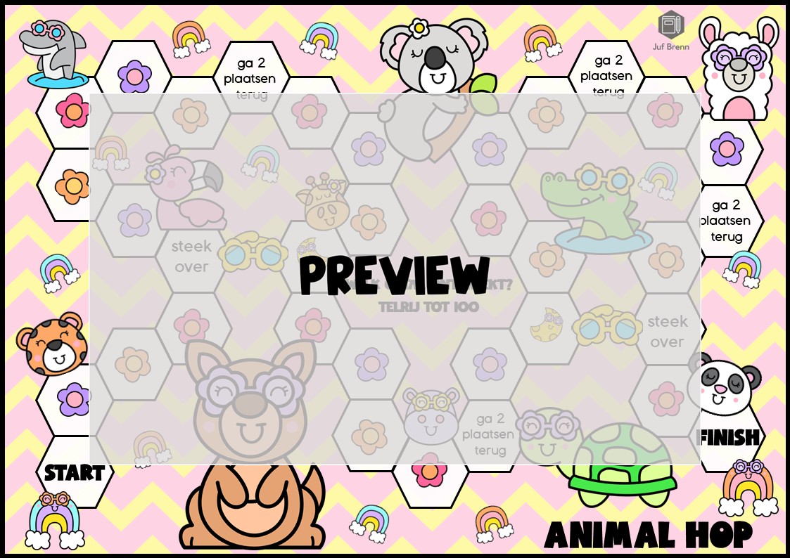 ANIMAL HOP: WELK GETAL ONTBREEKT TELRIJ TOT 100 - Afbeelding 2